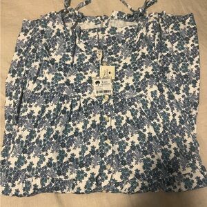 Kate quinn blue wildflower maxi dress NWT